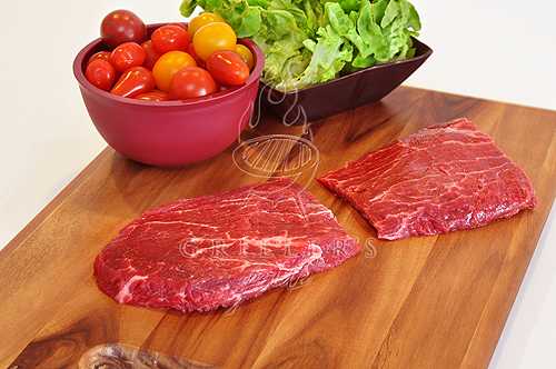 Kosher Flat Iron Steak, Boneless, American Angus